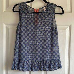 Xhilaration Sleeveless Circle Print Blouse